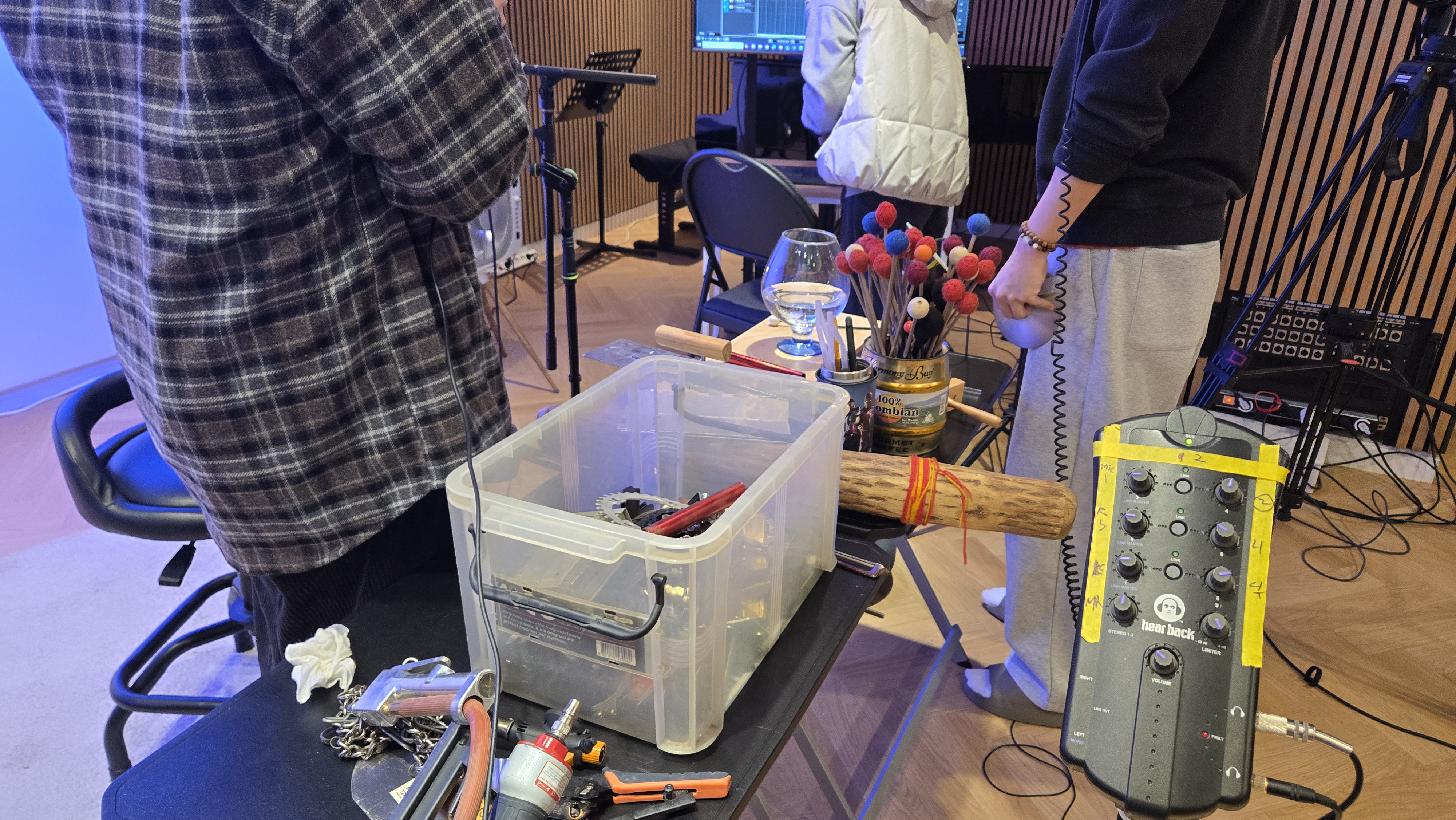 메이플스토리 게임사운드제작 폴리 녹음 현장